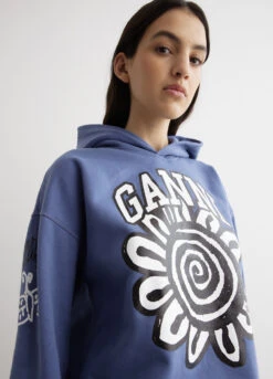 Ganni Isoli Mega Flower Oversized Hoodie -Style Haven Shop womens incu 871 a374f7fd a074 43e4 8fe0 73298c49b51d
