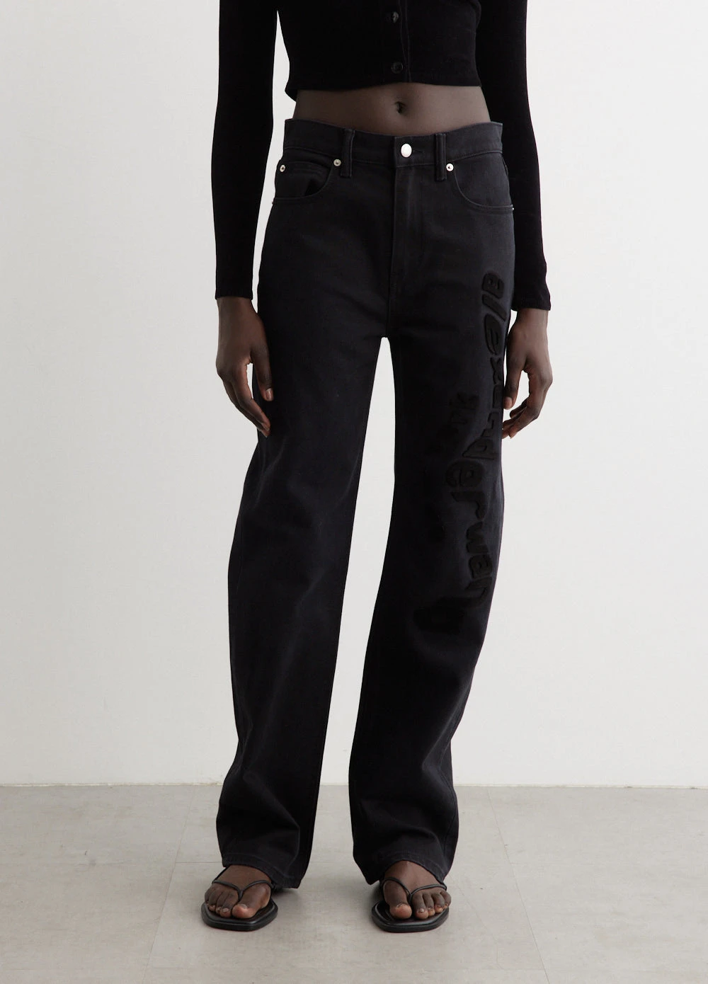 ALEXANDER WANG Ez Mid-Rise Relaxed Straight Jeans 1 ALEXANDER WANG Ez Mid-Rise Relaxed Straight Jeans