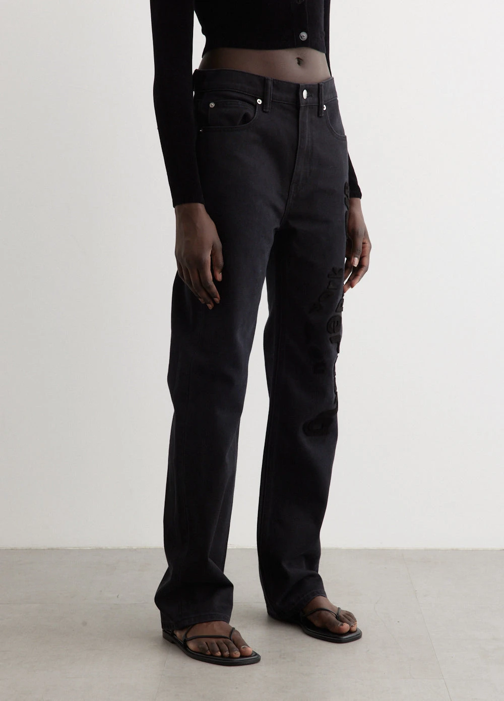 ALEXANDER WANG Ez Mid-Rise Relaxed Straight Jeans 2 ALEXANDER WANG Ez Mid-Rise Relaxed Straight Jeans - Image 2