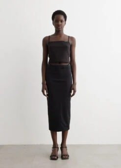 ALEXANDER WANG Fitted G-String Long Skirt