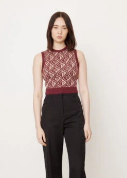 Marine Serre Moon Diamant Sleeveless Pullover