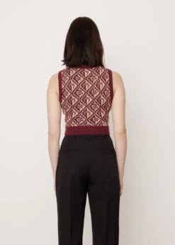 Marine Serre Moon Diamant Sleeveless Pullover -Style Haven Shop womens incu 905 89ba0e75 a272 4e73 b957 8156d3f222a1