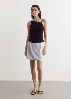 Reach Satin Mini Skirt