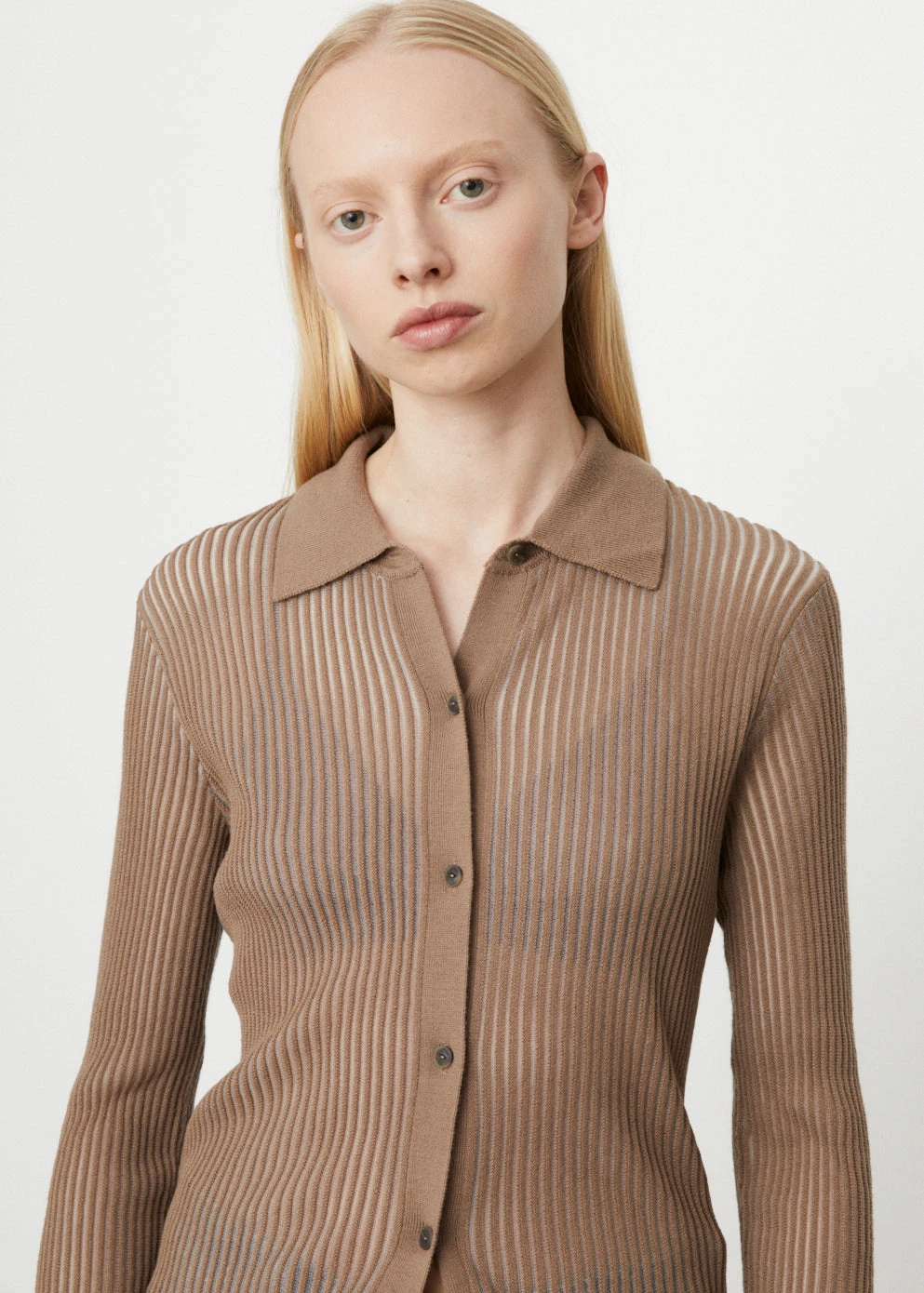 Rag & Bone Dorit Knit Button Down Shirt 5 Rag & Bone Dorit Knit Button Down Shirt - Image 5