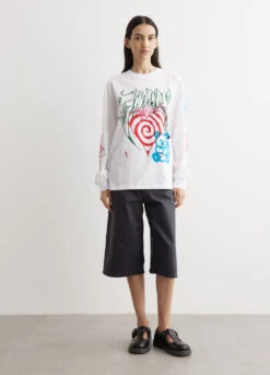 Ganni Future Heavy Jersey Long Sleeve T-Shirt