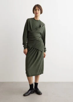 Lemaire Twisted Trompe L'Oeil Dress