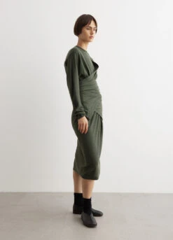 Lemaire Twisted Trompe L'Oeil Dress -Style Haven Shop womens incu 959 e39d31f1 f7bb 488f ae45 3ee447b1bbe6