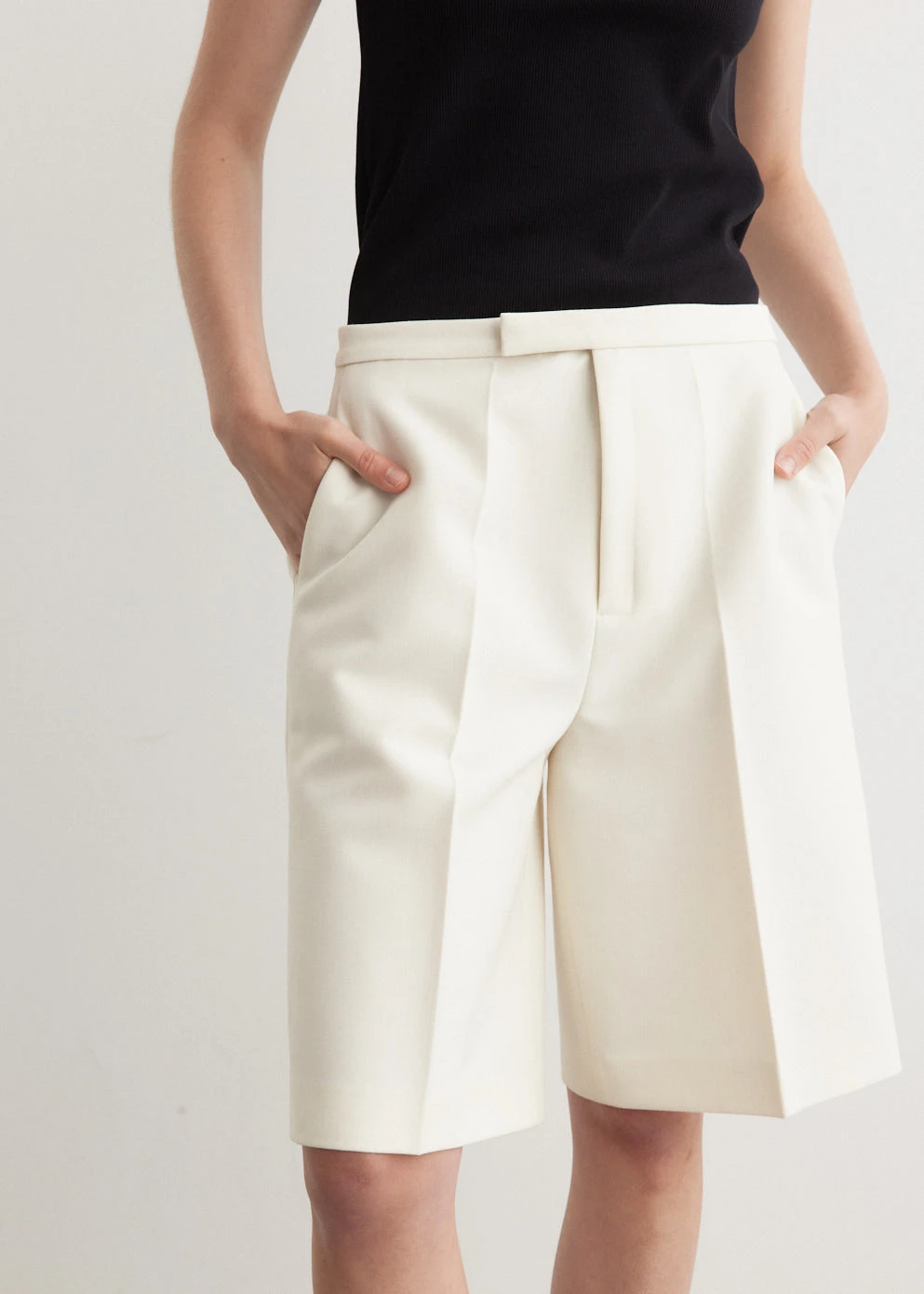 Tailored Wool Shorts 2 Tailored Wool Shorts - Image 2