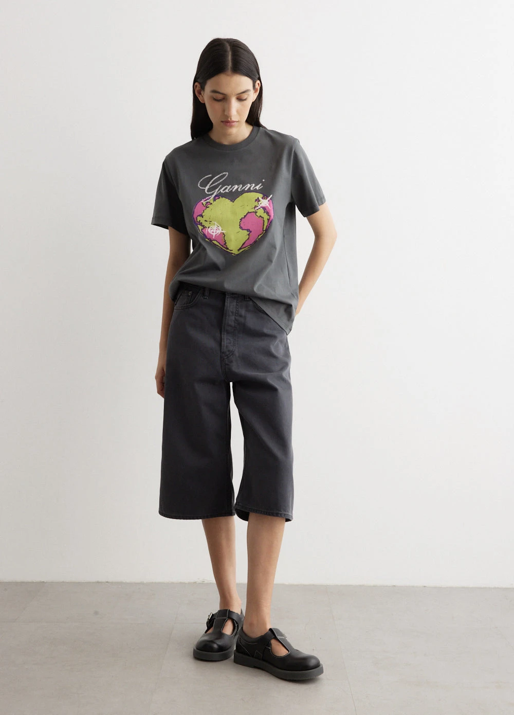 Ganni Basic Jersey Heart Relaxed T-Shirt 5 Ganni Basic Jersey Heart Relaxed T-Shirt - Image 5