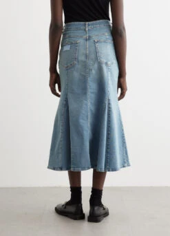 Ganni Tint Denim Peplum Skirt -Style Haven Shop womens incu 979 b3ebc5b6 391c 4adf 9805 70719079de67