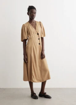 Ganni Wrap Midi Dress